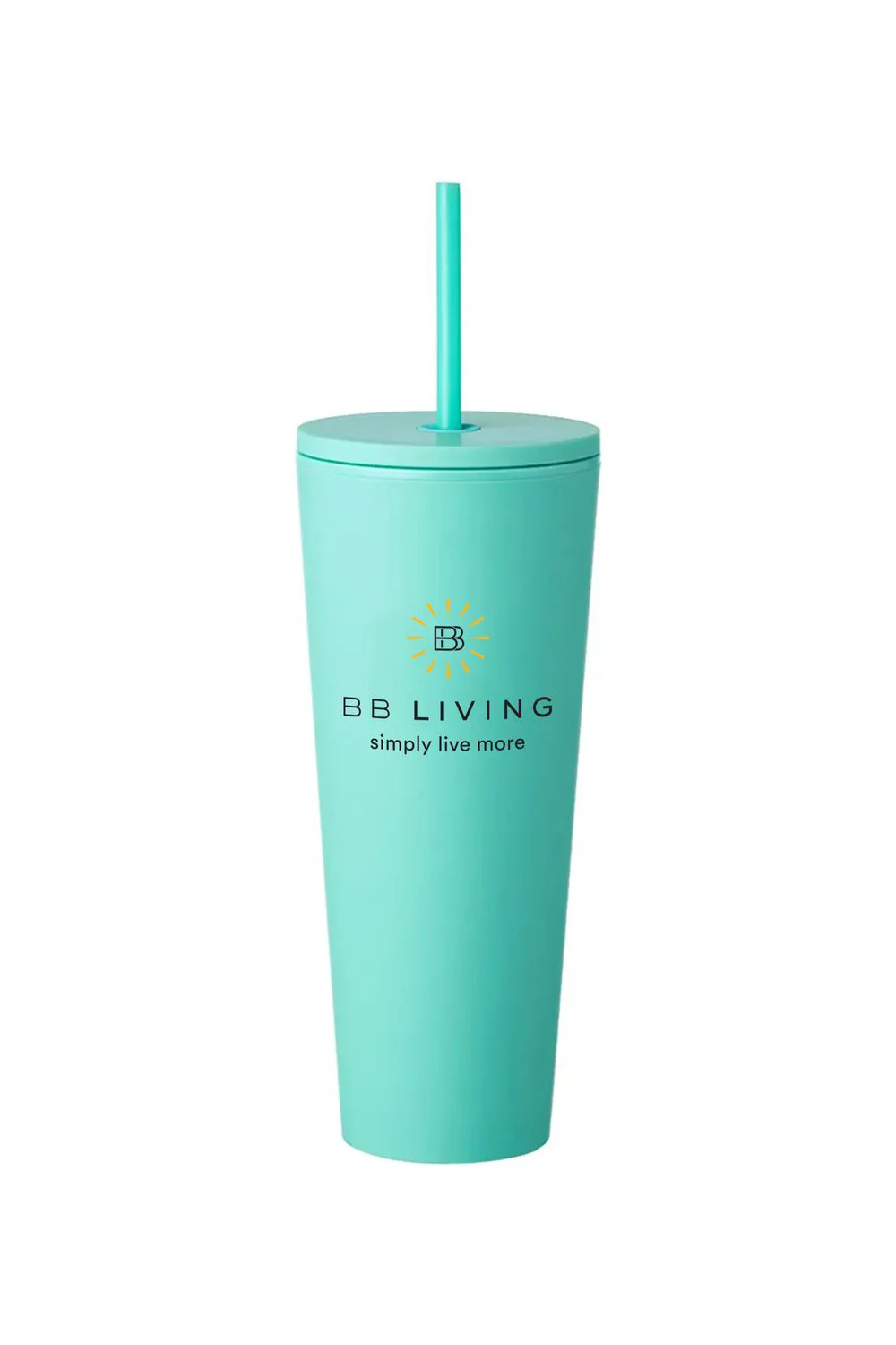 Alternative view of 24oz Plastic Tumblers w/ Straw