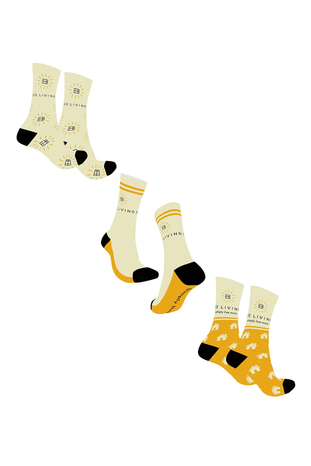 2 - Pair Bundle - Sustainable Premium Crew Socks